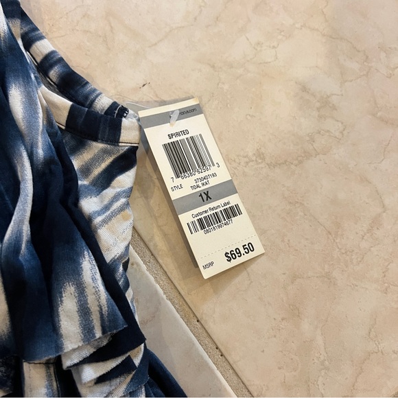 INC International concepts women ruffle top - Picture 5 of 5